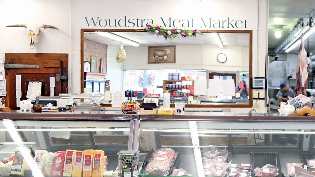 Woudstra Meat Market retail counter